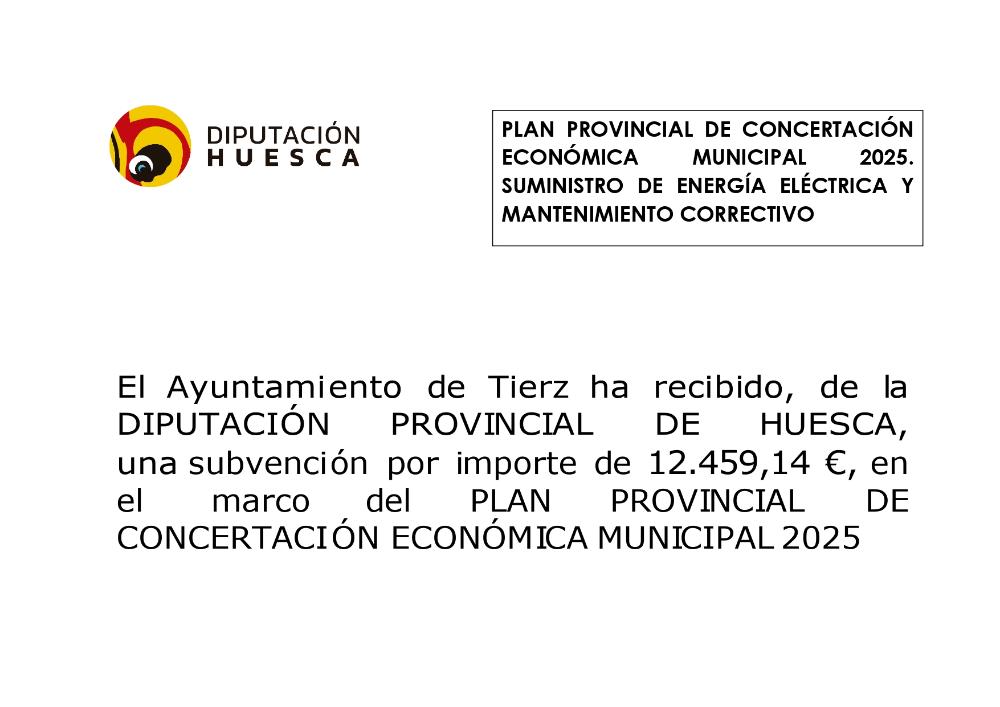 Imagen Subvención DPH Plan Concertación suministro eléctrico 2025